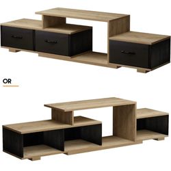 Low Profile Entertainment Center Fabric Bins