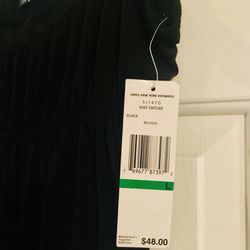 NEW w/$48 Tag ~ Jones Of New York MED Sexy & Comfy Black Knit Nightgown 