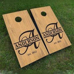 Laser Engraved Cornhole Boards