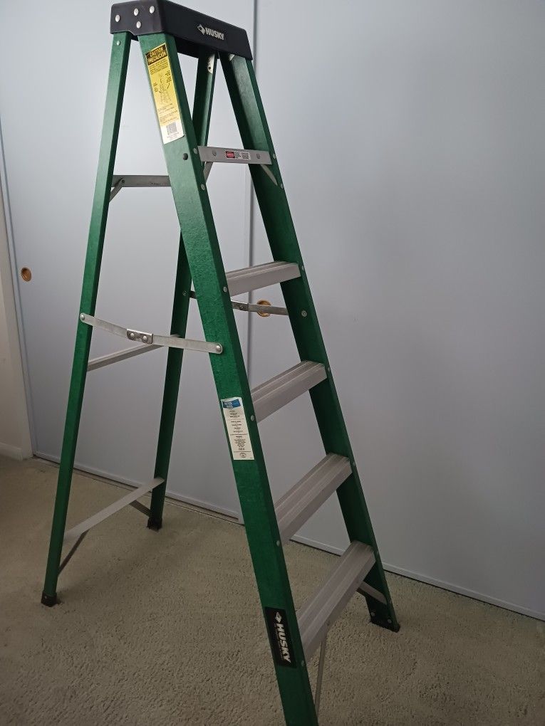 HUSKY 6 Foot Green Ladder