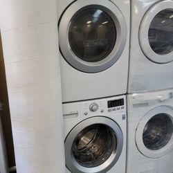 LG Front Load Washer And Stackable Gas Dryer Set