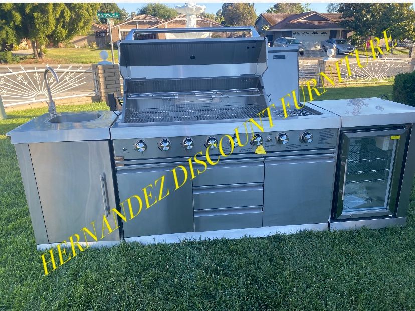 brand new island bbq grill propane stainless steel