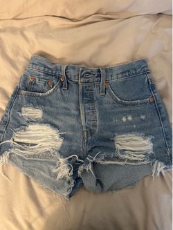 Blue AND Black Levi’s jean shorts (basically new)