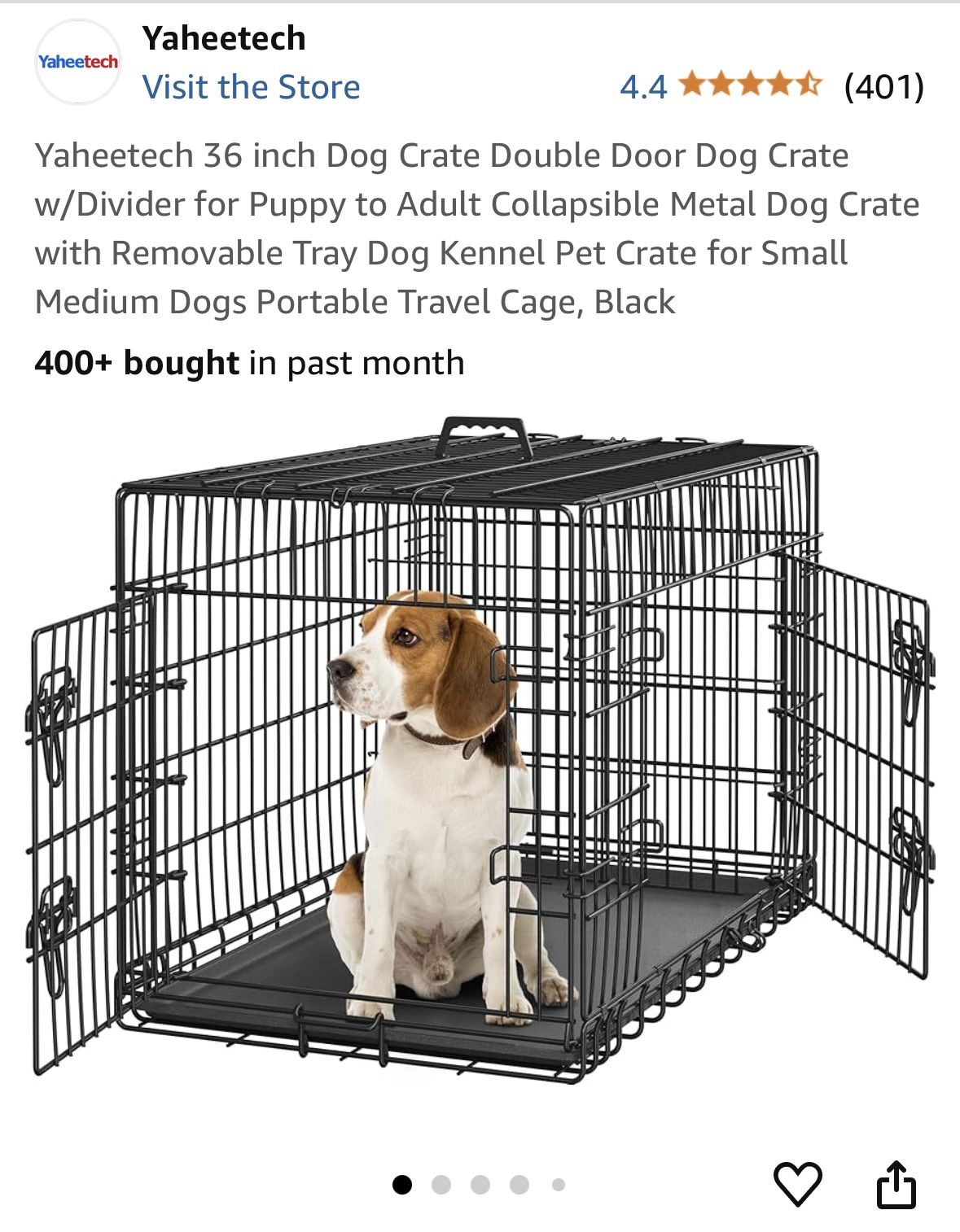 Dog Crate 36” - New with box