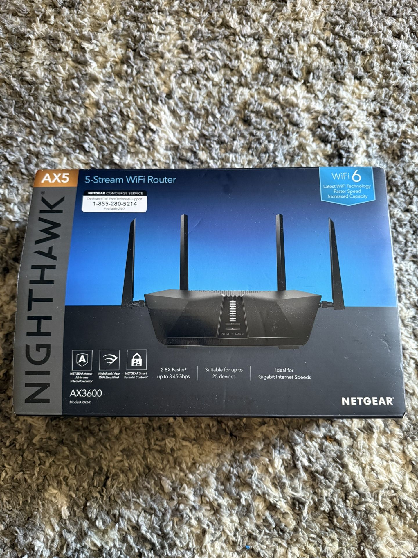 Nighthawk AX5 Router New Never Used