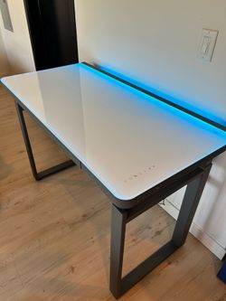 Tresanti Aurora 47” Adjustable Height Desk with LED Lighting