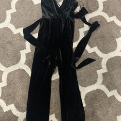 Express Velour Jumpsuit New Size 8 Women 