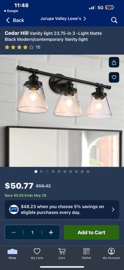 3 Light Vanity Fixture