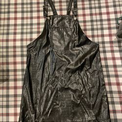 Leather Overall Dress