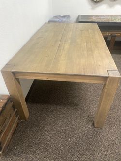 World market dining table | solid wood
