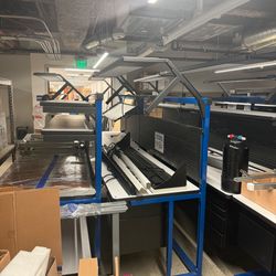 Work bench with lights