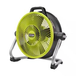 RYOBI ONE+ 18V Cordless Hybrid WHISPER SERIES 14 in. Air Cannon Fan (Tool Only) 