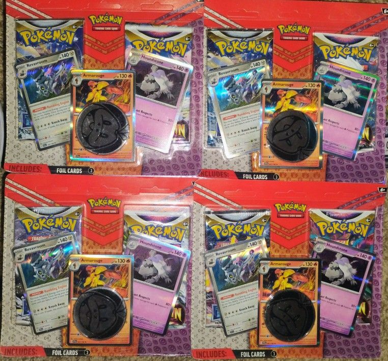 Pokémon Company TCG 2023 4 Two Pack Blister Packages Sealed