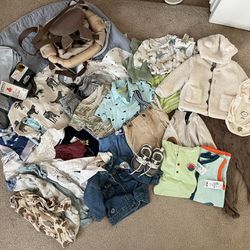 Baby Clothes, Accessories And Toys Bundle