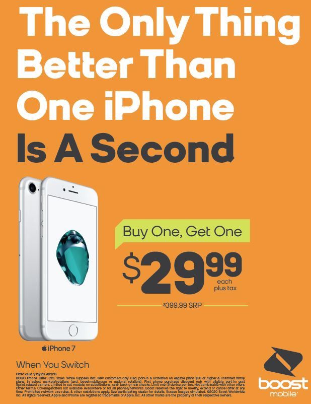 Buy One iPhone 7 and Get One for ONLY $29.99