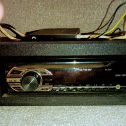 PIONEER CAR STEREO PIONEER with Mounting Cage And All Wires  