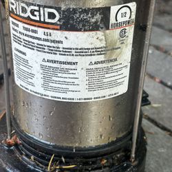 Sub Pump ridgit 1/2 Hp