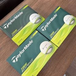NEW GOLF BALLS 2025 TaylorMade Tour Response White 1 or 3 Dozen