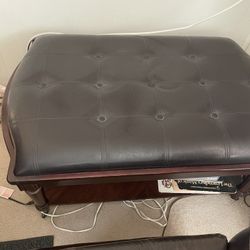 Leather Ottoman