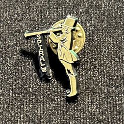 Spiral 1988 Lapel Pin - Vintage Coachman Guard Long Horn Bugle Trumpet Call Pin