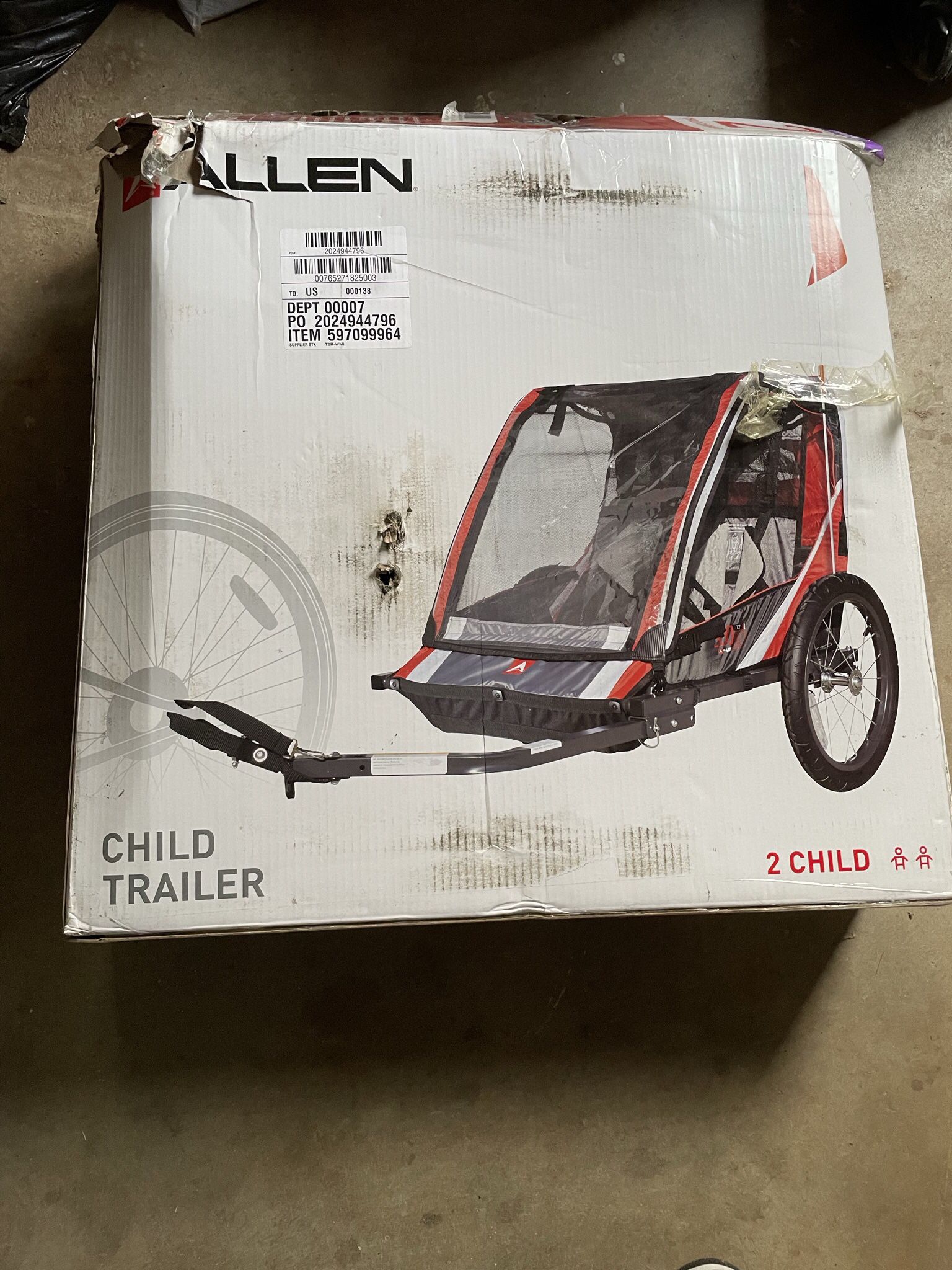 Allen 2 Child Bike Trailer- T2 Model