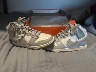 Nike Dunk High Grey Chinelle Swoosh