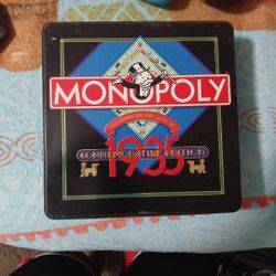 Monopoly Commemorative Edition 1935 In Tin Case 