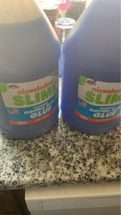 Nickelodeon electric blue slime glue 2 gallons.