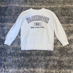 White Washington DC  Crewneck Size Small