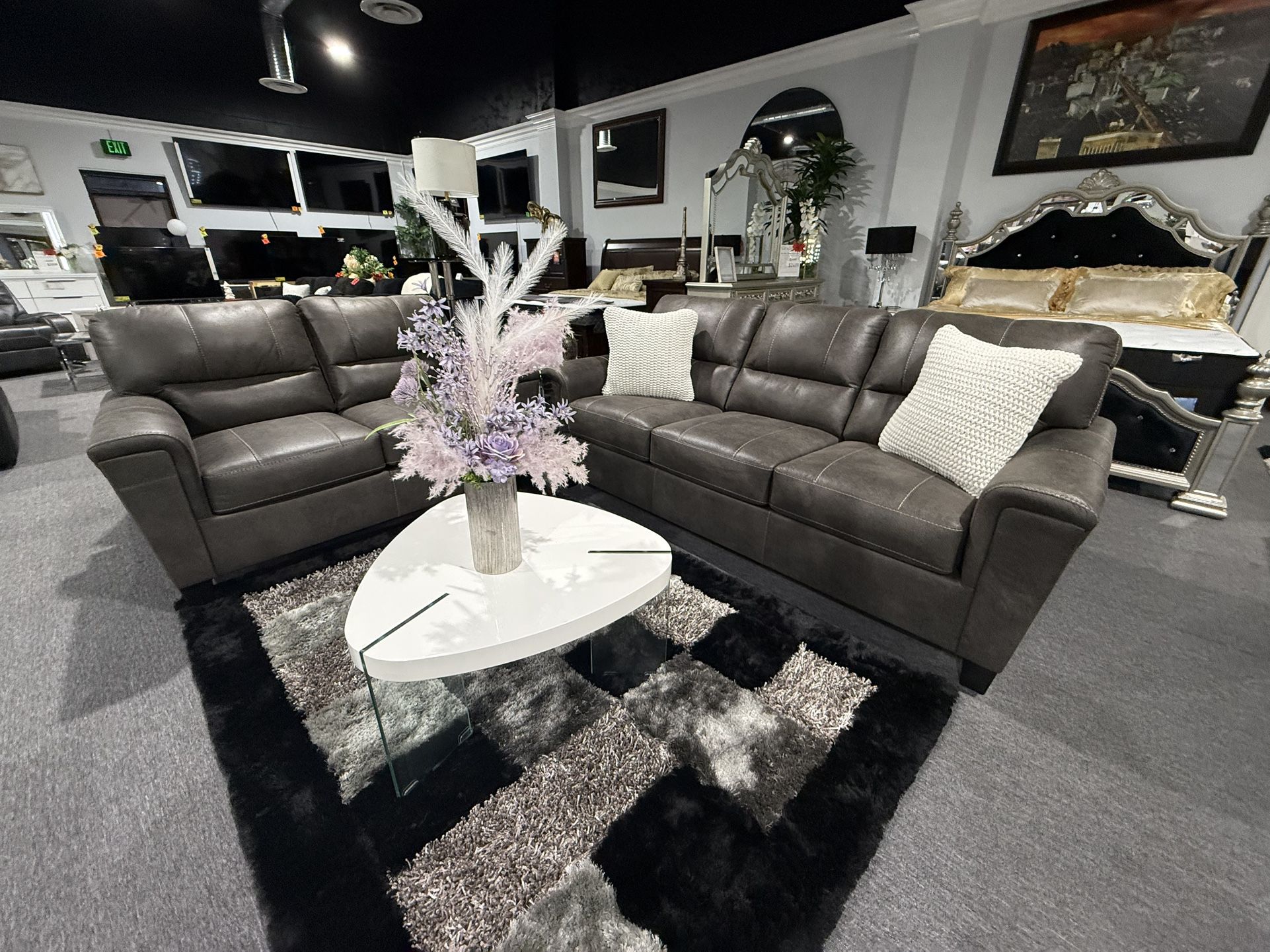 2 Pc Sofa And Loveseat No Credit Needed $10 Down