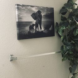 Grey Elephant Wall canvas Art