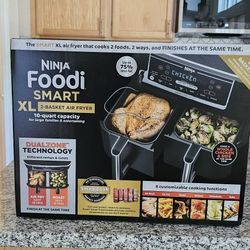 Ninja XL 2-Basket Air Fryer  10 Quart