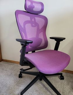 Ergonomic Mesh Office Chair Purple
