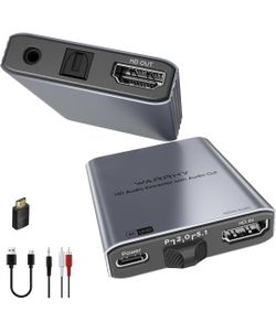 Warrky 4K HDMI Audio Extractor Extender Amplifier NIB Port Home Theatre