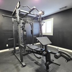 Smith Machine 2001 | Multi-Use Adj Bench | Gym Equipment | Fitness | Squat Rack | Excercise |🔴WEIGHTS AND BARBELL SOLD SEPARATELY 🔴 FREE DELIVERY 🚚