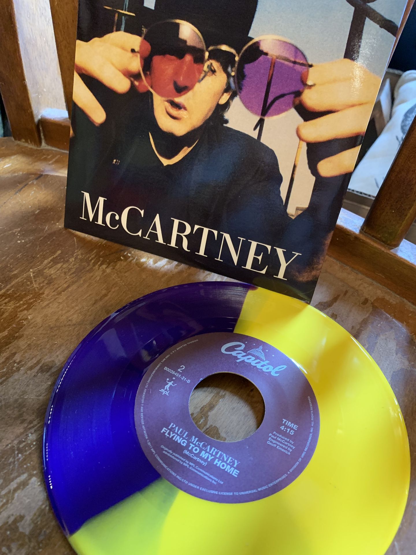 Paul McCartney colored 45 vinyl