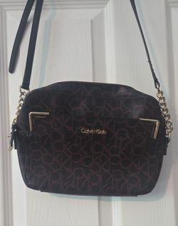Calvin Klein Hudson Monogram Top Zip Crossbody