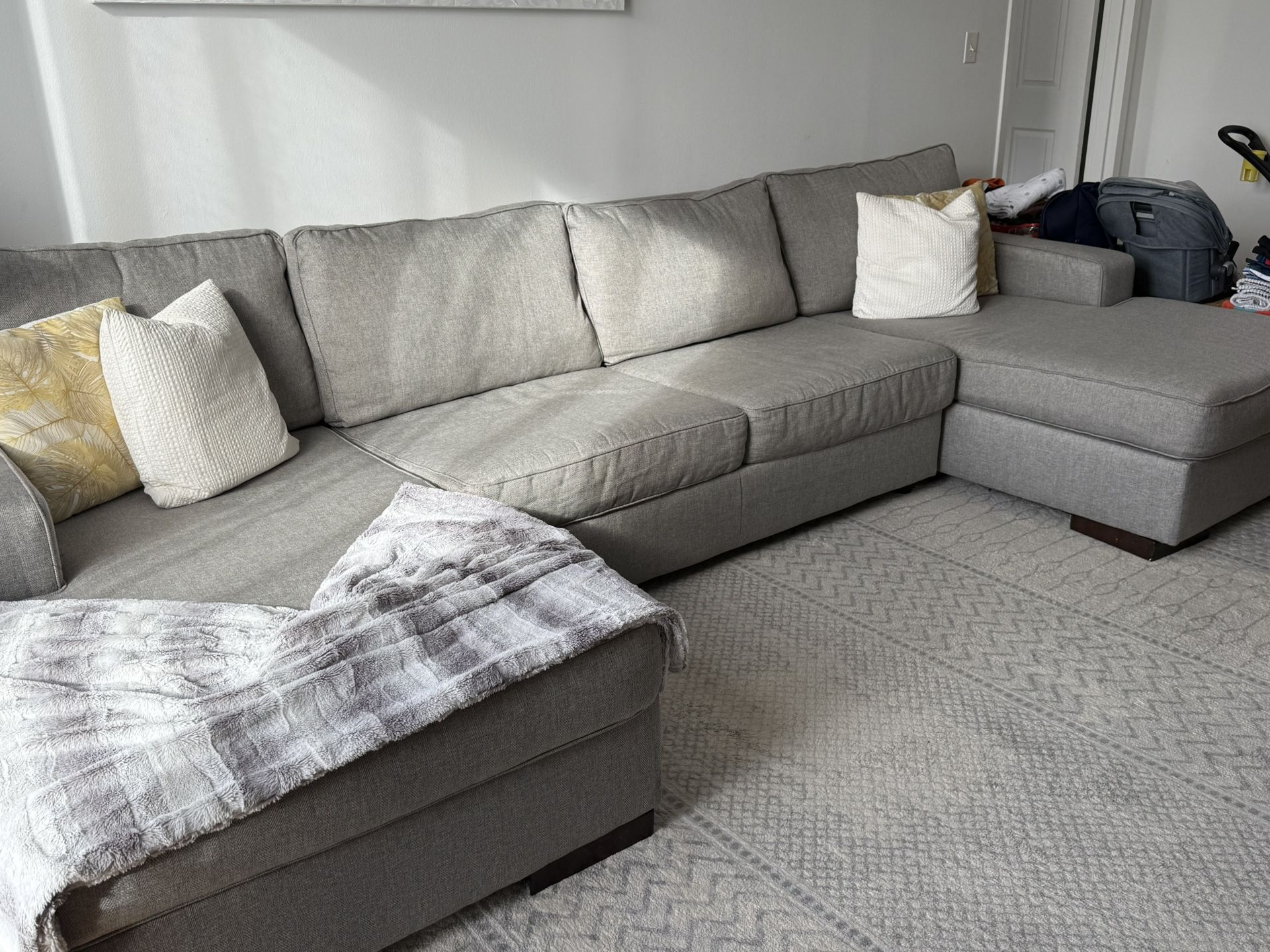 Double chaise sleeper Sectional