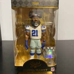 Funko POP PREMIUM Gold NFL Ezekiel Elliott Figure Dallas Cowboys  