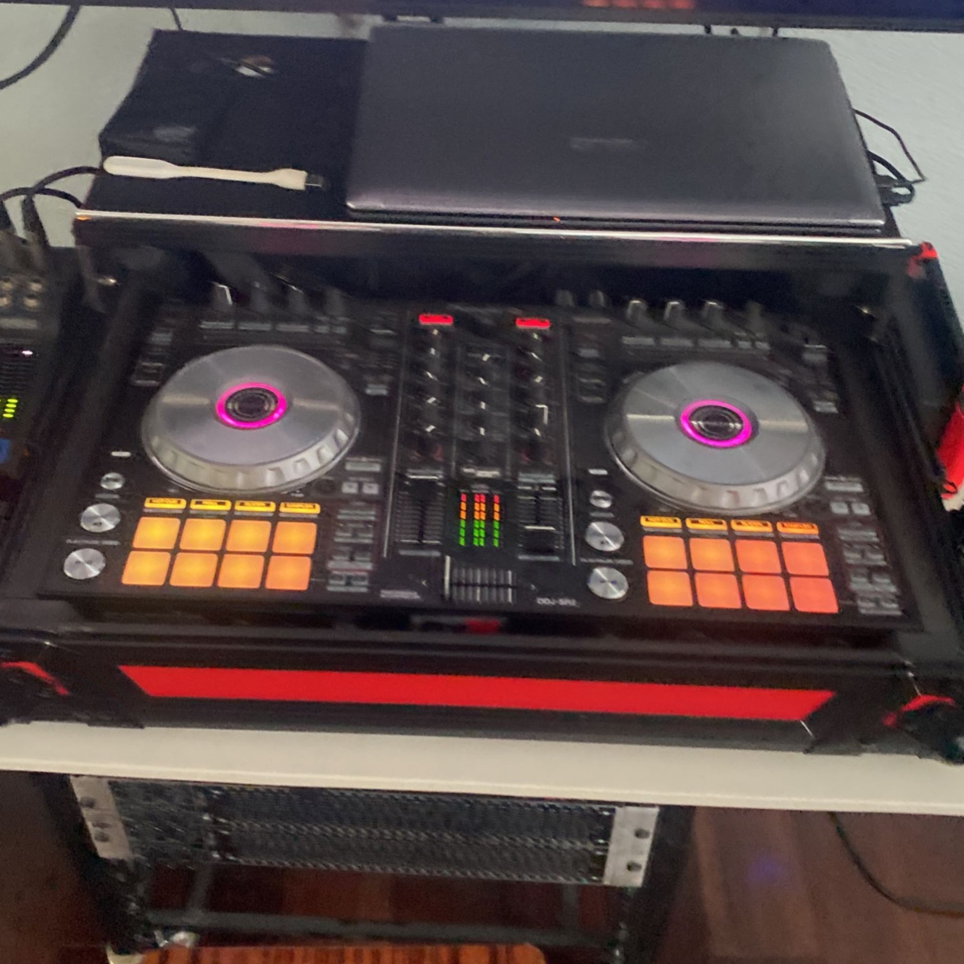 Pioneer DDJ-SR2 With Red Case 