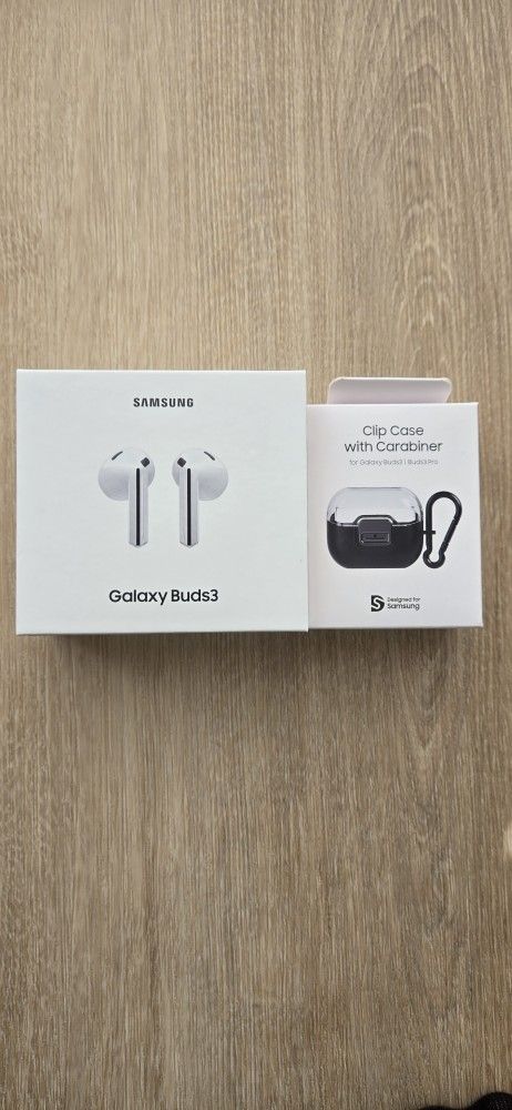 [NEW] Latest Samsung Galaxy Buds3 White w/ clip case