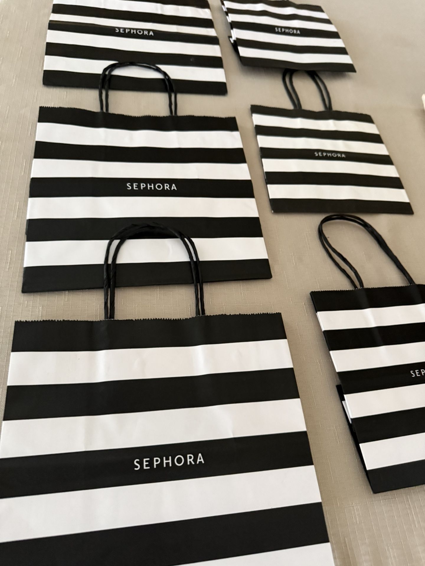 Assorted Sephora bags all are new 
