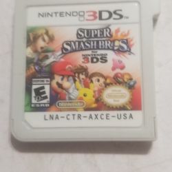 Nintendo 3DS  game super  Smash Bros use no case