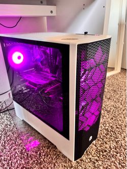 White Gaming PC GTX 1650 + AMD RYZEN 5 3600, 16 GIGAS OF RAM, 4TB