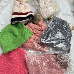 Wholesale and retail of knitted plush hats
