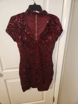 Akira Burgundy Sequin Dress for Sale in South Holland, IL - OfferUp