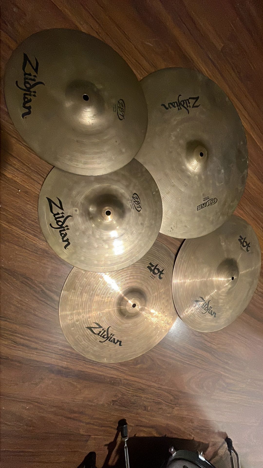 Set Of Drum Cymbals Zildjian 