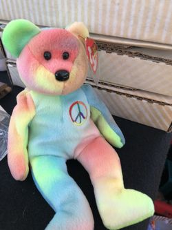 Rare Peace Ty Beanie Baby