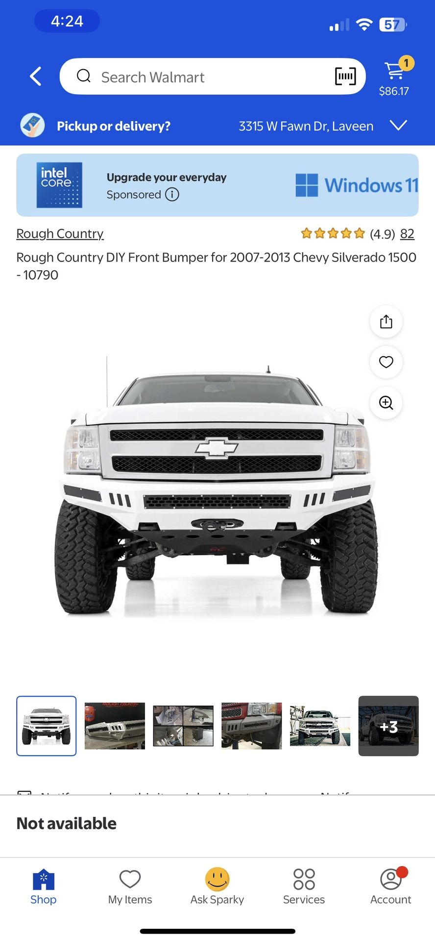Rough Country Front Bumper 2007-2013 Chevy Silverado 1500
