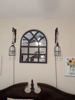 Plug in Wall Sconces Set of 2